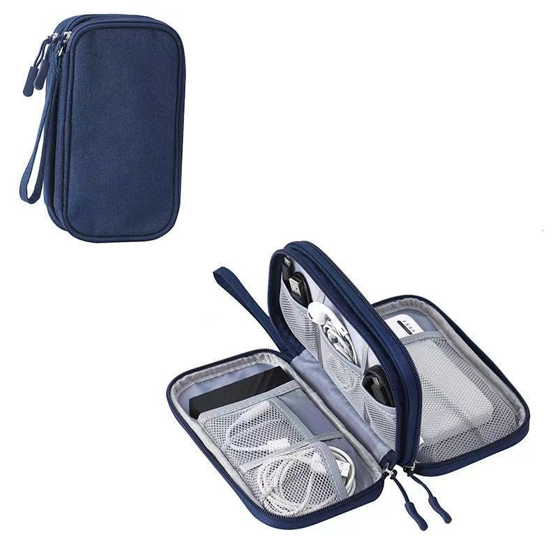 Borsa da viaggio portatile per dispositivi elettronici a doppio strato