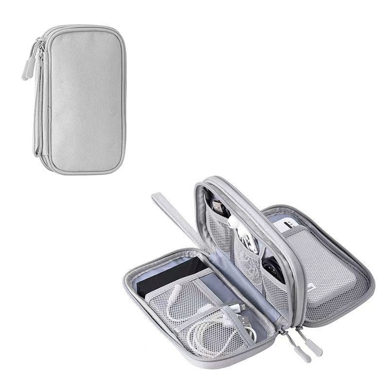 Borsa da viaggio portatile per dispositivi elettronici a doppio strato