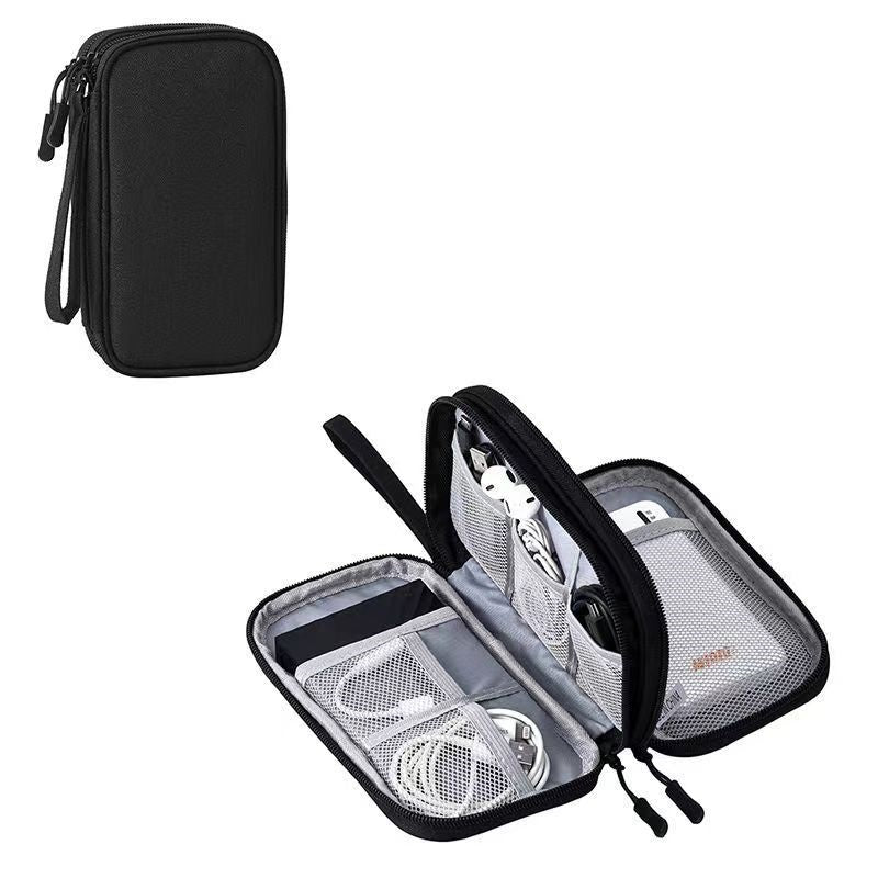 Borsa da viaggio portatile per dispositivi elettronici a doppio strato