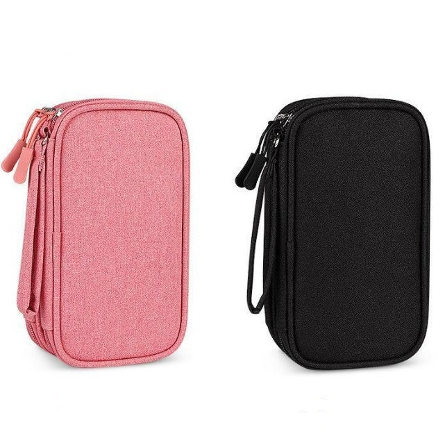 Borsa da viaggio portatile per dispositivi elettronici a doppio strato