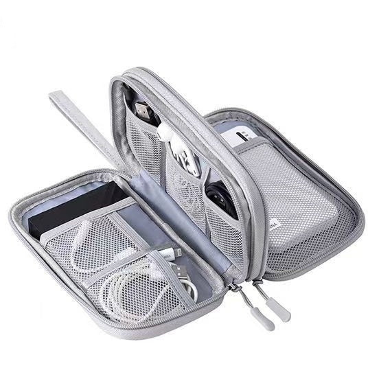 Borsa da viaggio portatile per dispositivi elettronici a doppio strato