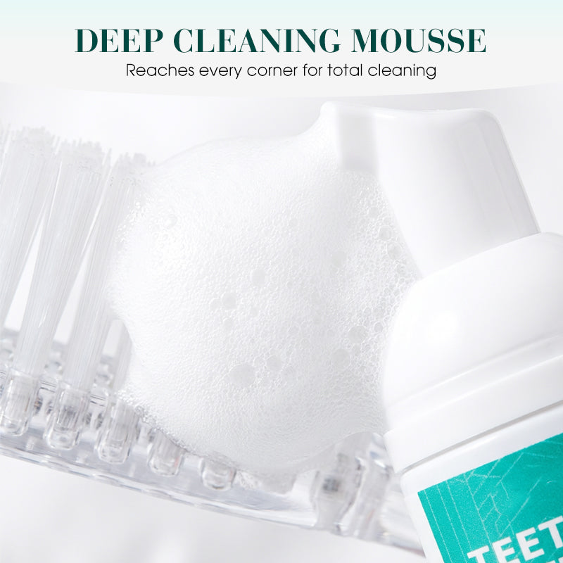 Dentifricio mousse sbiancante per la salute orale a 360°