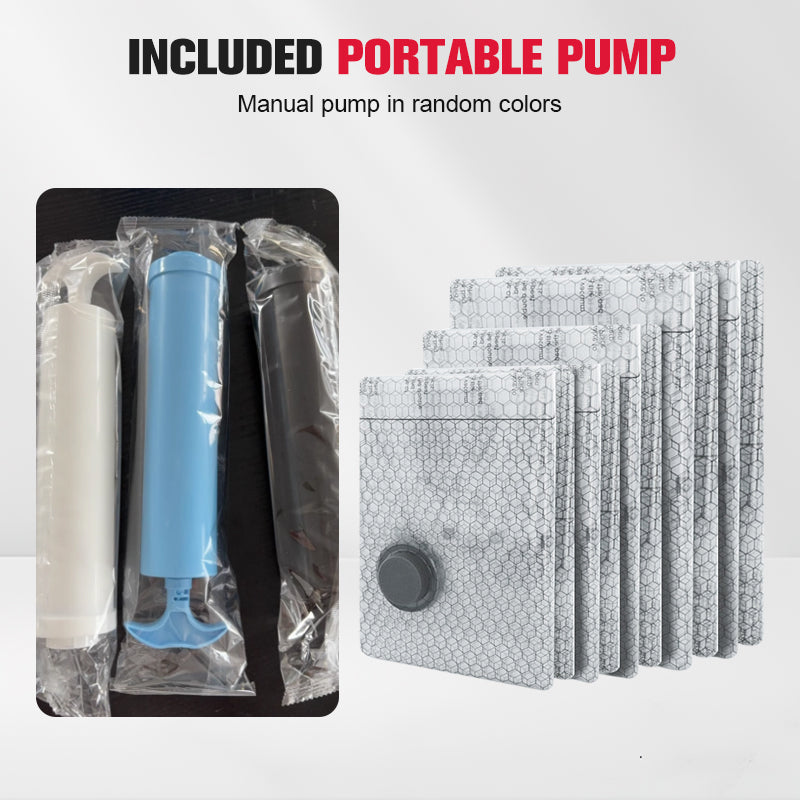Sacchetti Sottovuoto da Viaggio & Set Pompa Portatile