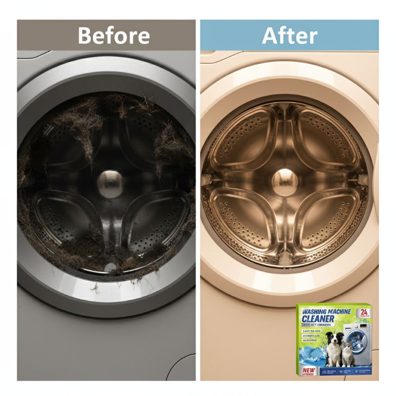 ✨️Amazing 50% Off！🐈🐕Ideal for pet owners! 🥼Enjoy hair-free laundry after every wash! Cleaner and Safer!💦Washing Machine Cleaner Tablets for Pet Owners