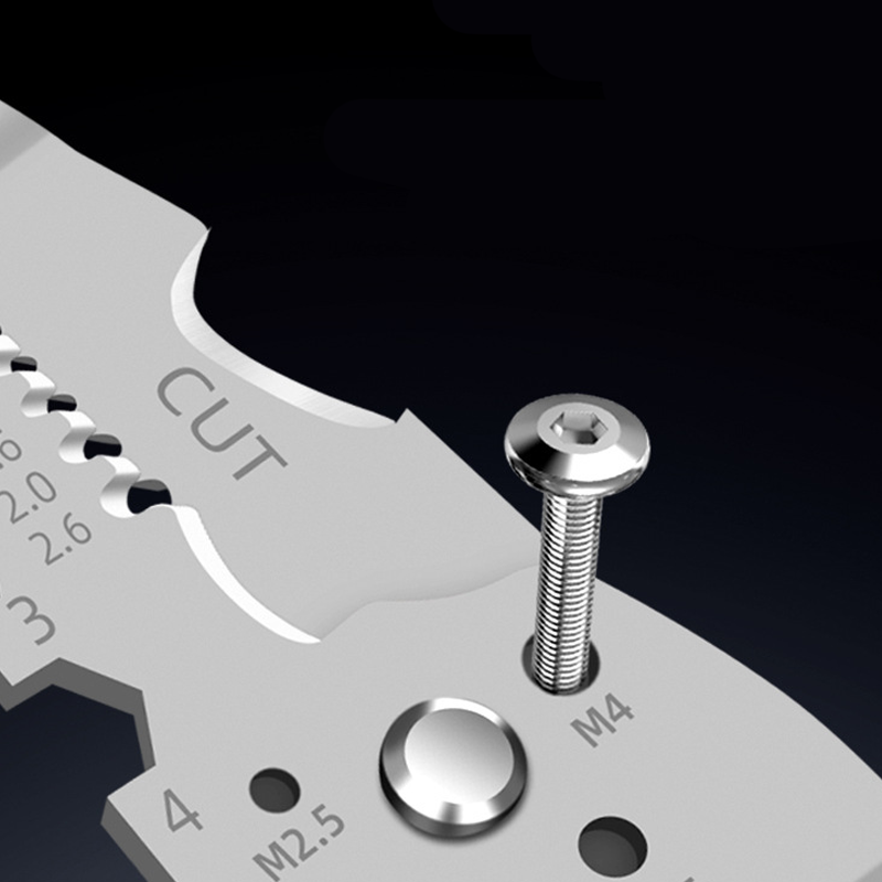 Pinza Spelafili Multifunzione Pieghevole con Tester di Tensione Integrato