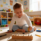 Tavola Montessori in Legno con Cacciavite - Gioco Educativo per Sviluppare la Motricità Fine