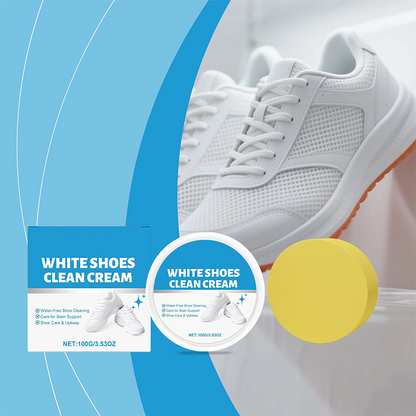 💎Acquista 2, ricevi 1 gratis! 💎 Crema Detergente Senza Acqua per Scarpe Bianche – Potente, Delicata & Portatile