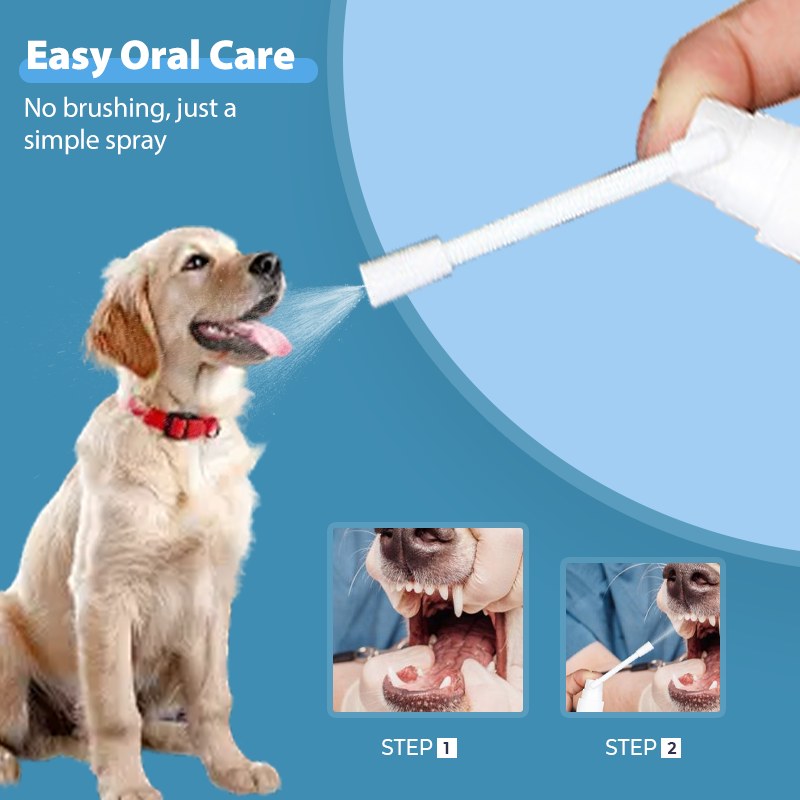 Spray orale per animali senza spazzolino