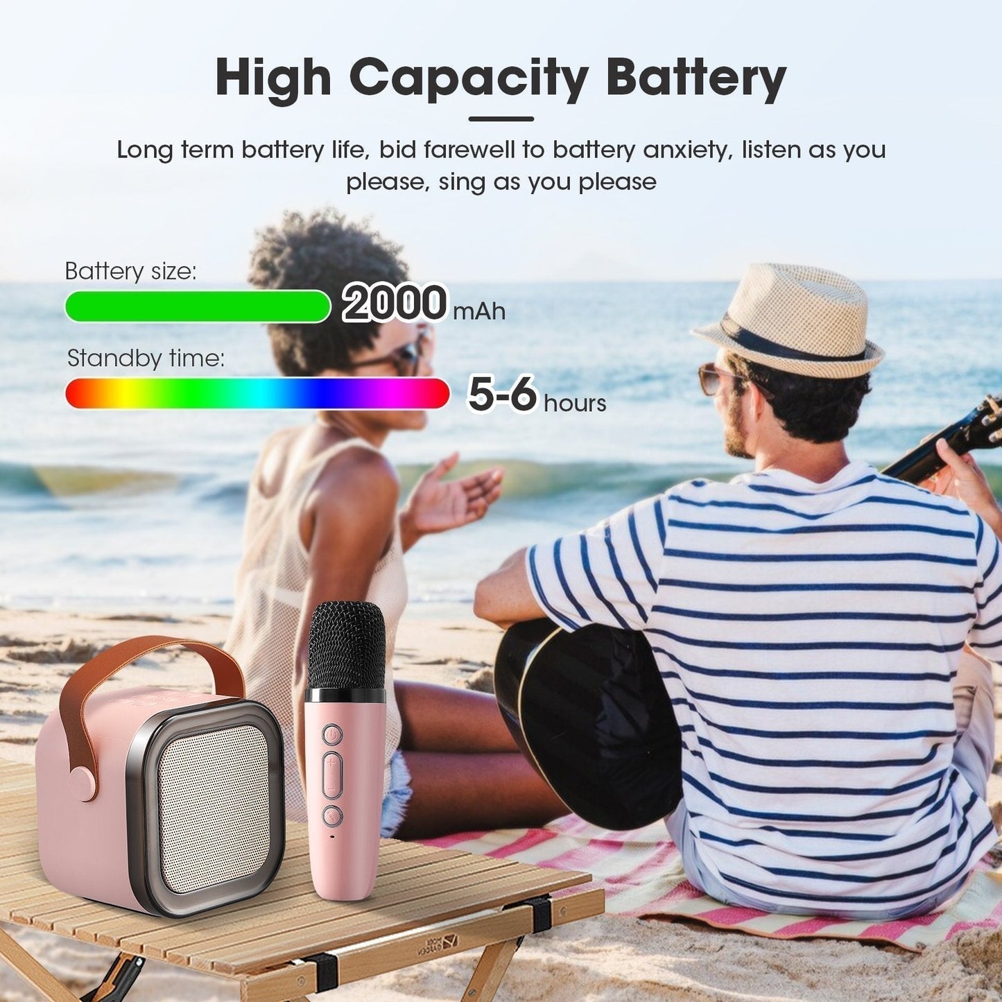 ✨️✨️Mini macchina per karaoke con microfoni wireless🎤🎶