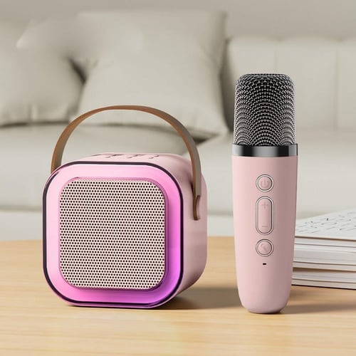 ✨️✨️Mini macchina per karaoke con microfoni wireless🎤🎶