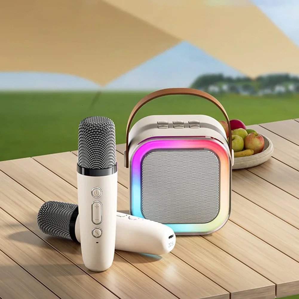 ✨️✨️Mini macchina per karaoke con microfoni wireless🎤🎶