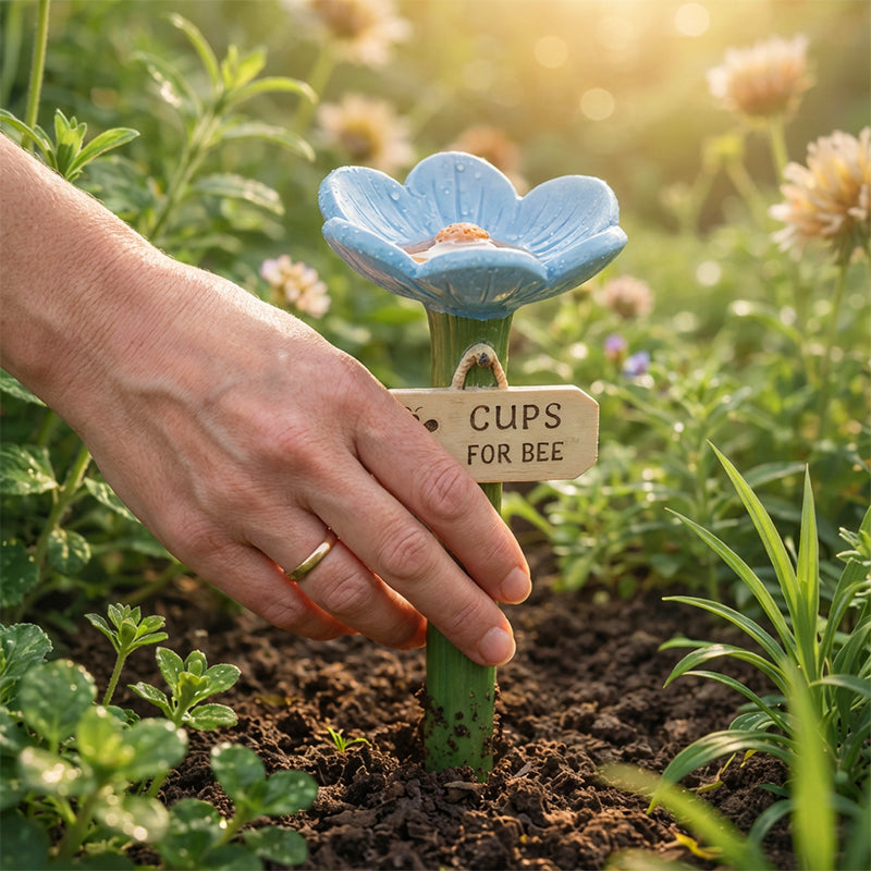 ⏳Sconto del 50% per un periodo limitato🐝Stazione idrica a forma di fiore per api💧