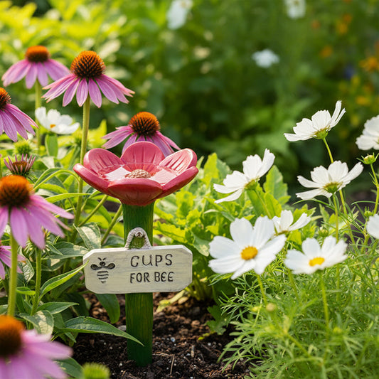 ⏳Sconto del 50% per un periodo limitato🐝Stazione idrica a forma di fiore per api💧