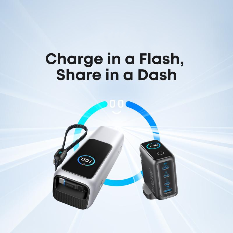 ⚡Power bank per laptop da 20.000 mAh con tre porte USB-C da 100 W per la ricarica di più dispositivi