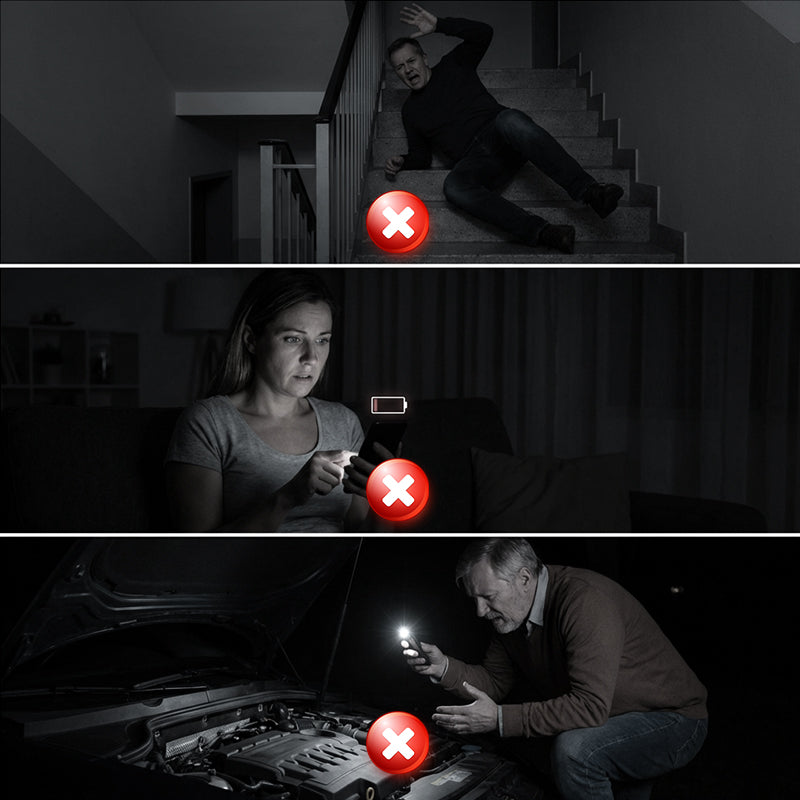 Torcia LED ricaricabile P50 con zoom regolabile