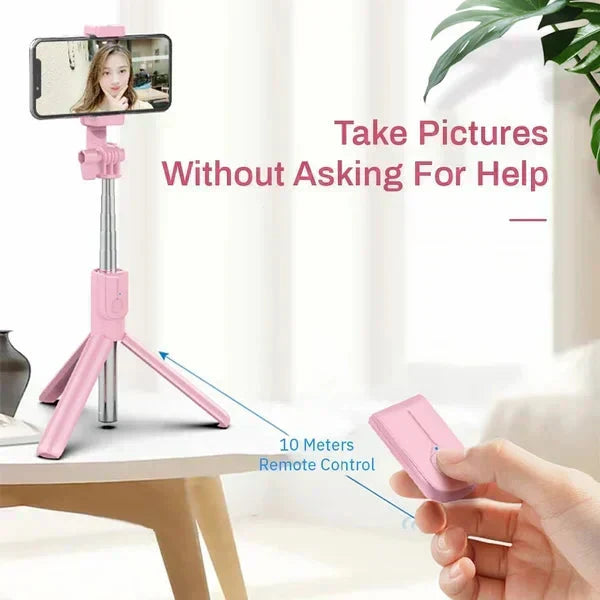 🔥Vendita calda SCONTO DEL 52%🎁Nuovo selfie stick e treppiede multifunzionale migliorato con telefono estraibile