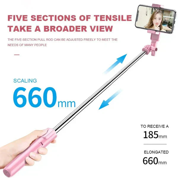 🔥Vendita calda SCONTO DEL 52%🎁Nuovo selfie stick e treppiede multifunzionale migliorato con telefono estraibile