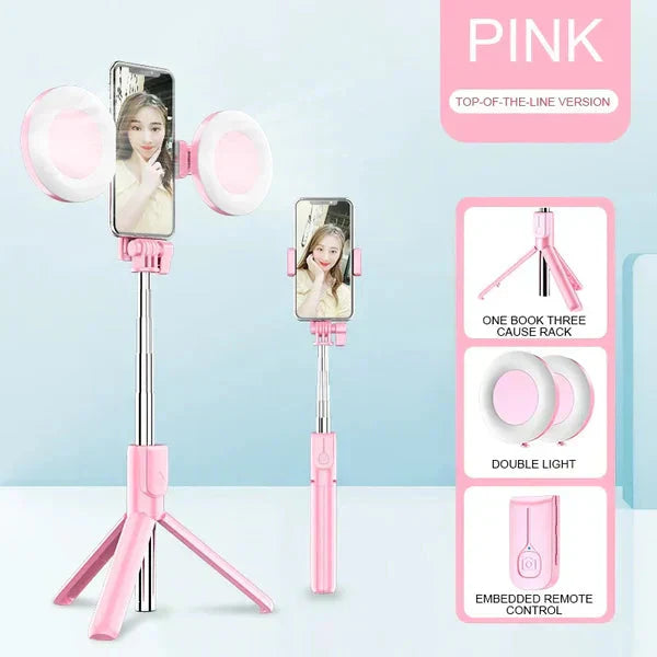 🔥Vendita calda SCONTO DEL 52%🎁Nuovo selfie stick e treppiede multifunzionale migliorato con telefono estraibile