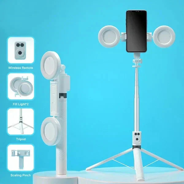 🔥Vendita calda SCONTO DEL 52%🎁Nuovo selfie stick e treppiede multifunzionale migliorato con telefono estraibile