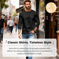 T-shirt Uomo Henley Manica Lunga Slim Fit