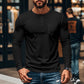 T-shirt Uomo Henley Manica Lunga Slim Fit