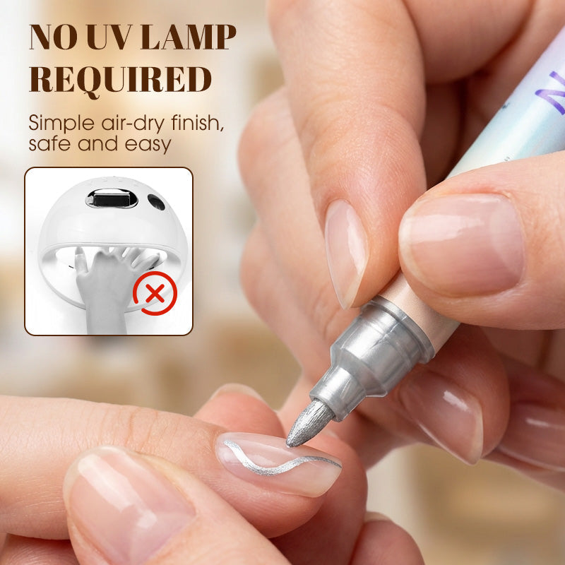 Set Pennarelli Nail Art a Doppia Punta per Decorazione Unghie