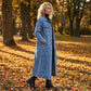 🎁Nuovo arrivo - 50% di sconto💥Cappotto lungo casual da donna in denim con bottoni🤠💙✨