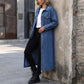 🎁Nuovo arrivo - 50% di sconto💥Cappotto lungo casual da donna in denim con bottoni🤠💙✨
