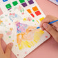 Album da disegno creativo disegnato a mano con adesivi
