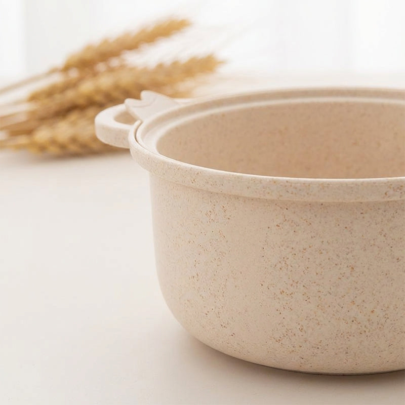 Set di ciotole per noodles istantanei da 1300 ml con coperchio e posate