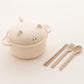 Set di ciotole per noodles istantanei da 1300 ml con coperchio e posate