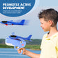 Giocattolo lanciatore di aeroplani a forma di dinosauro per bambini
