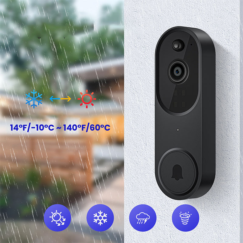 📢📢60 %  DE RÉDUCTION !! ⏰Sonnette et Carillon avec Vidéo HD sans Fil pour Maison Intelligente