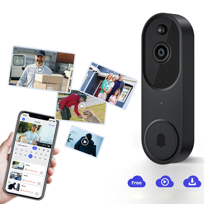 📢📢60 %  DE RÉDUCTION !! ⏰Sonnette et Carillon avec Vidéo HD sans Fil pour Maison Intelligente