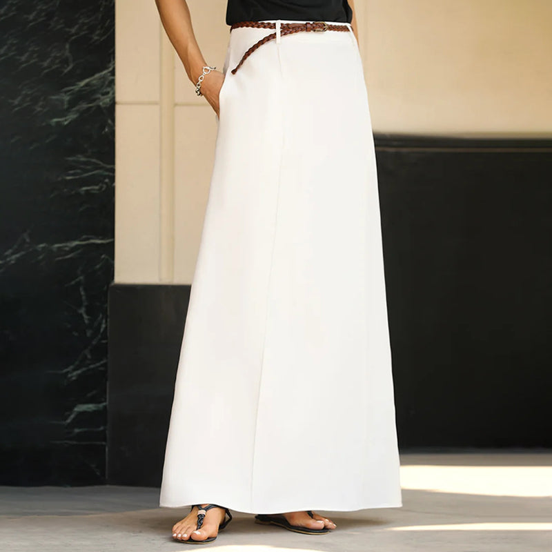 Gonna lunga fino ai piedi in stile retrò da donna