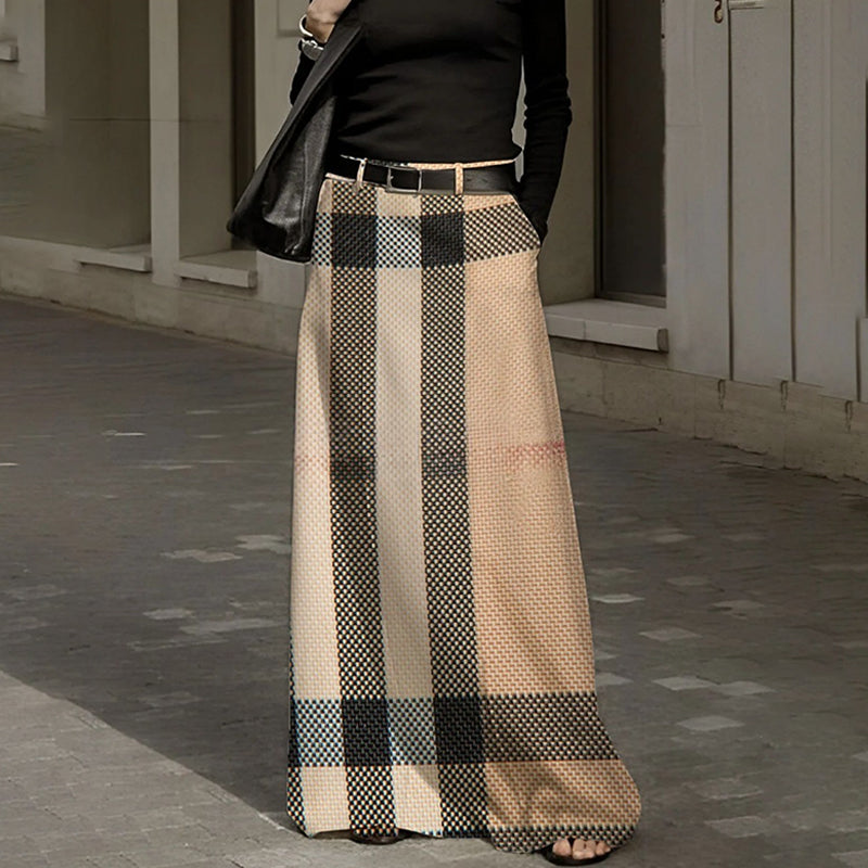Gonna lunga fino ai piedi in stile retrò da donna