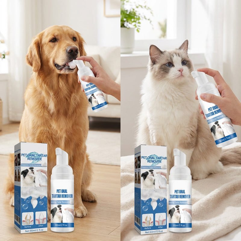 🐾 COMPRA 2, RICEVI 1 GRATIS! ✨ Schiuma detergente per l'igiene dentale degli animali domestici