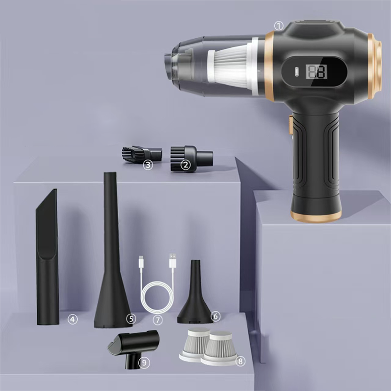 Set di aspirapolvere portatili per auto cordless 4 in 1