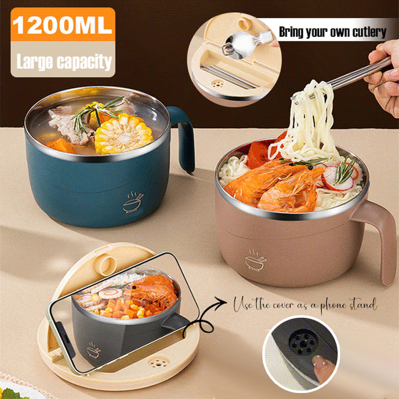 🔥Promozione a tempo limitato 50% DI SCONTO🔥 Ciotola Termica per Ramen in Acciaio Inossidabile 304