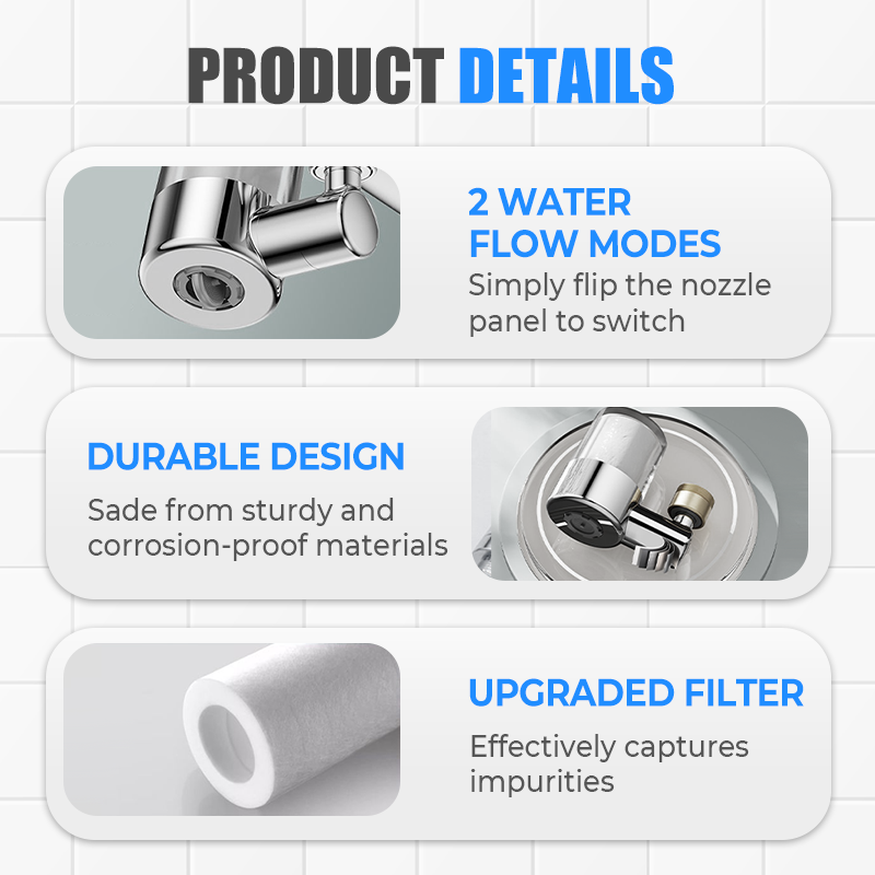 🚰 50% DI SCONTO! 🔄 Set di Ugelli Filtranti Universali per Rubinetti a 720° – 2 Modalità d'Acqua, Filtro Integrato & Installazione Facile 💧