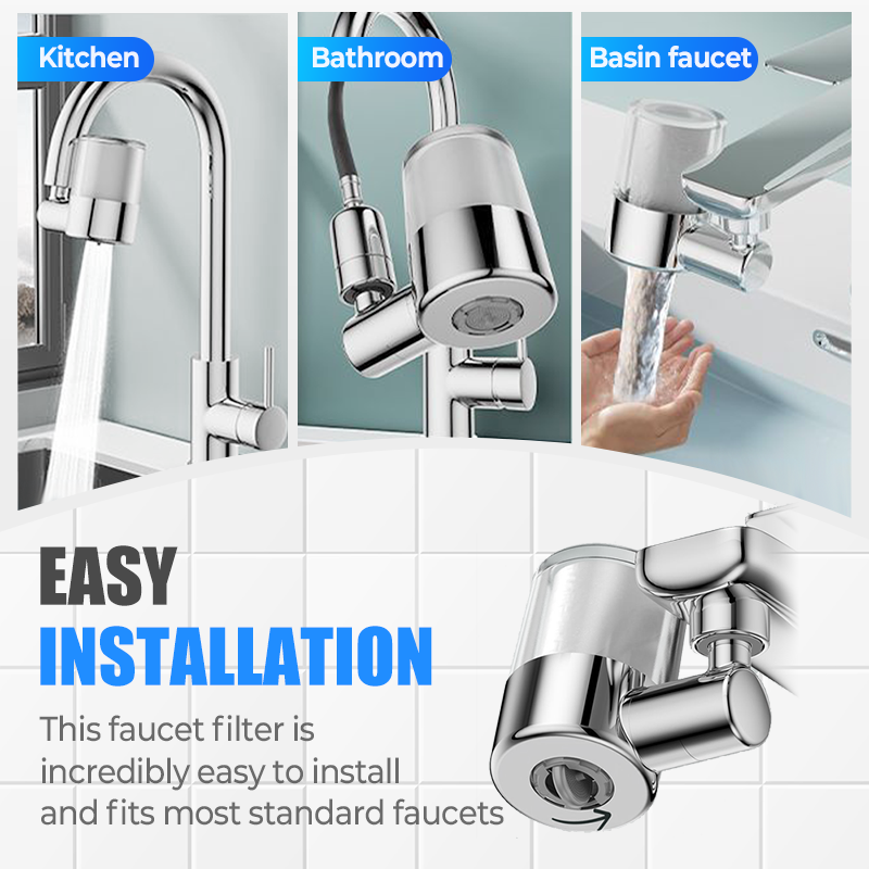 🚰 50% DI SCONTO! 🔄 Set di Ugelli Filtranti Universali per Rubinetti a 720° – 2 Modalità d'Acqua, Filtro Integrato & Installazione Facile 💧
