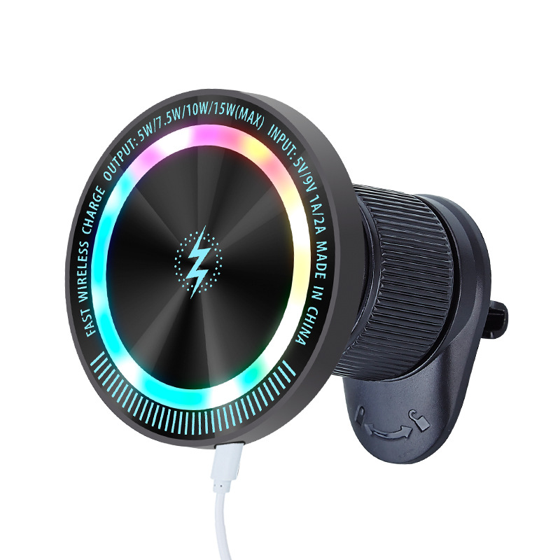 Supporto Auto Wireless Magnetico RGB con Ricarica
