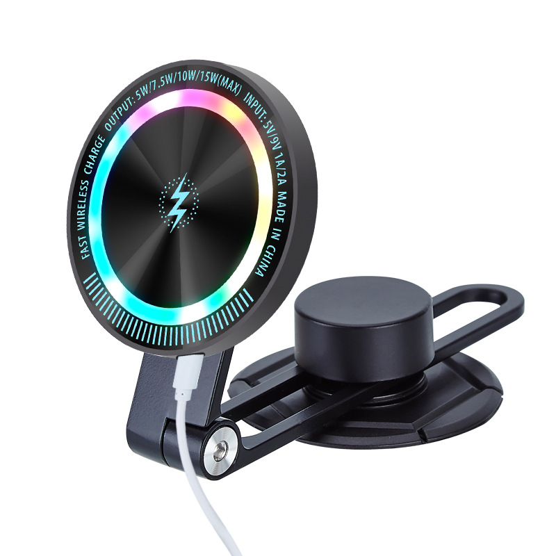 Supporto Auto Wireless Magnetico RGB con Ricarica