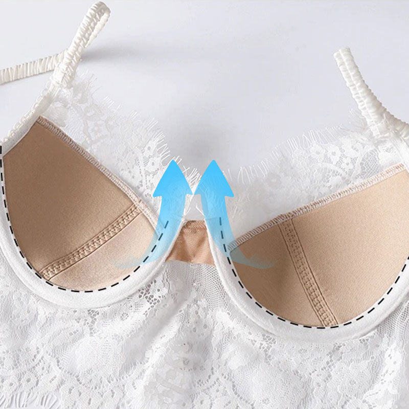 Reggiseno push-up sexy in pizzo stile francese