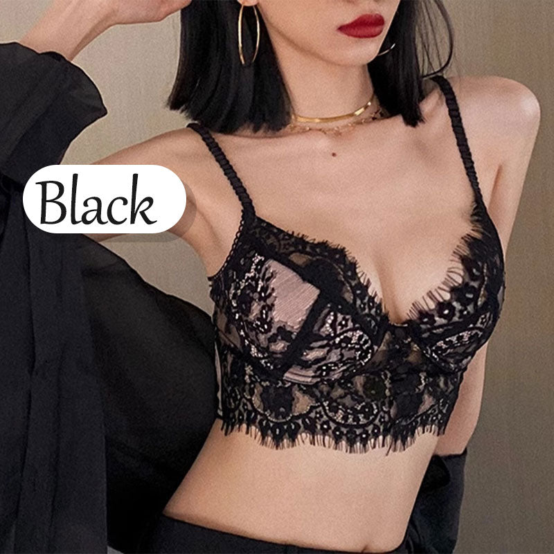 Reggiseno push-up sexy in pizzo stile francese