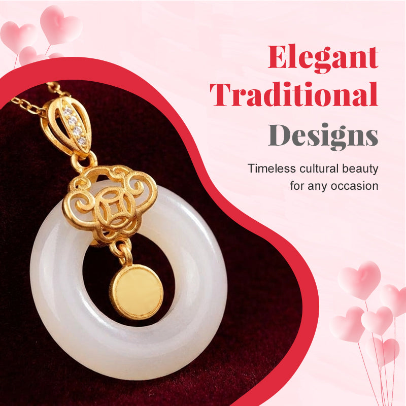 Collana con pendente della fortuna e del benessere