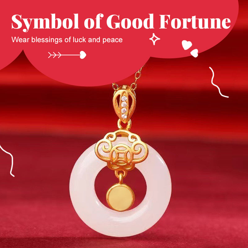 Collana con pendente della fortuna e del benessere
