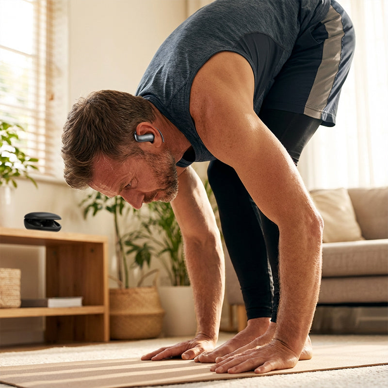 📢🔥2026 Uutuudet - 50% alennus!🎧【Auricolari Bluetooth】— Rimangono al loro posto anche se ti muovi molto, perfetti per ascoltare musica mentre corri! 🏃‍♂️✨