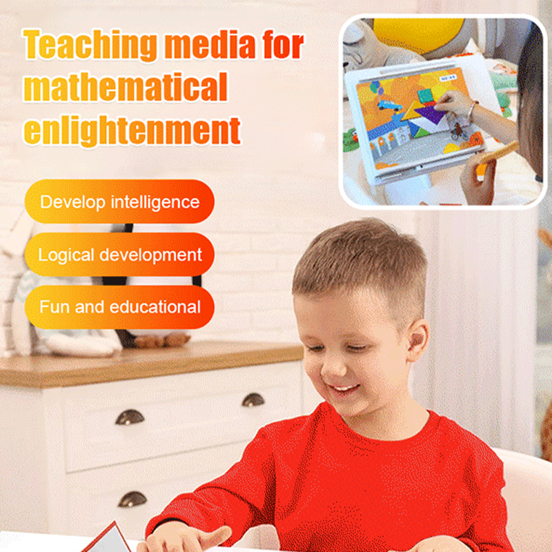 Set Puzzle Tangram Magnetico per Bambini