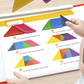 Set Puzzle Tangram Magnetico per Bambini